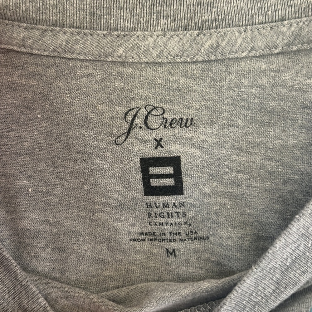 DONATED J. Crew X Human Rights Campaign “Love Is The Way” Tshirt Sz M - Picture 3 of 4